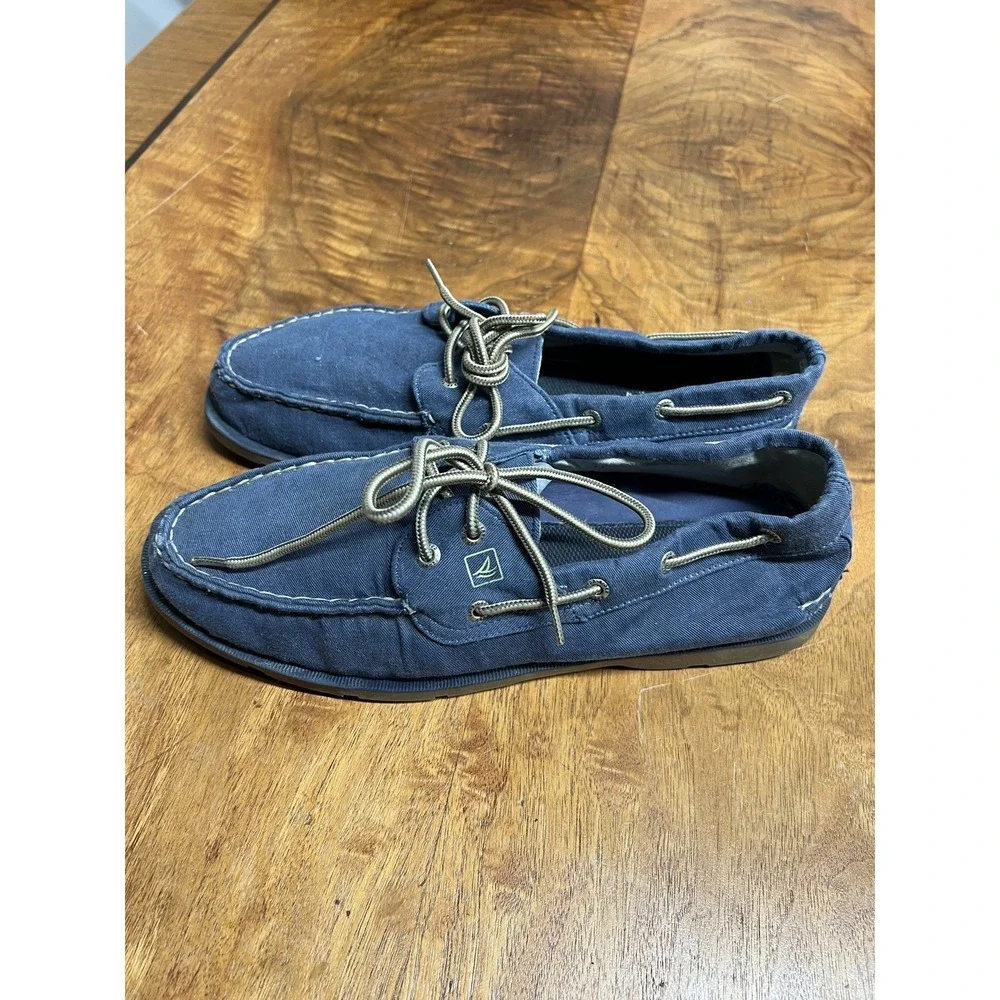 Sperry Top-Sider Shoes Men's 11.5 Navy Authentic Original 2-Eye Boat 1779040